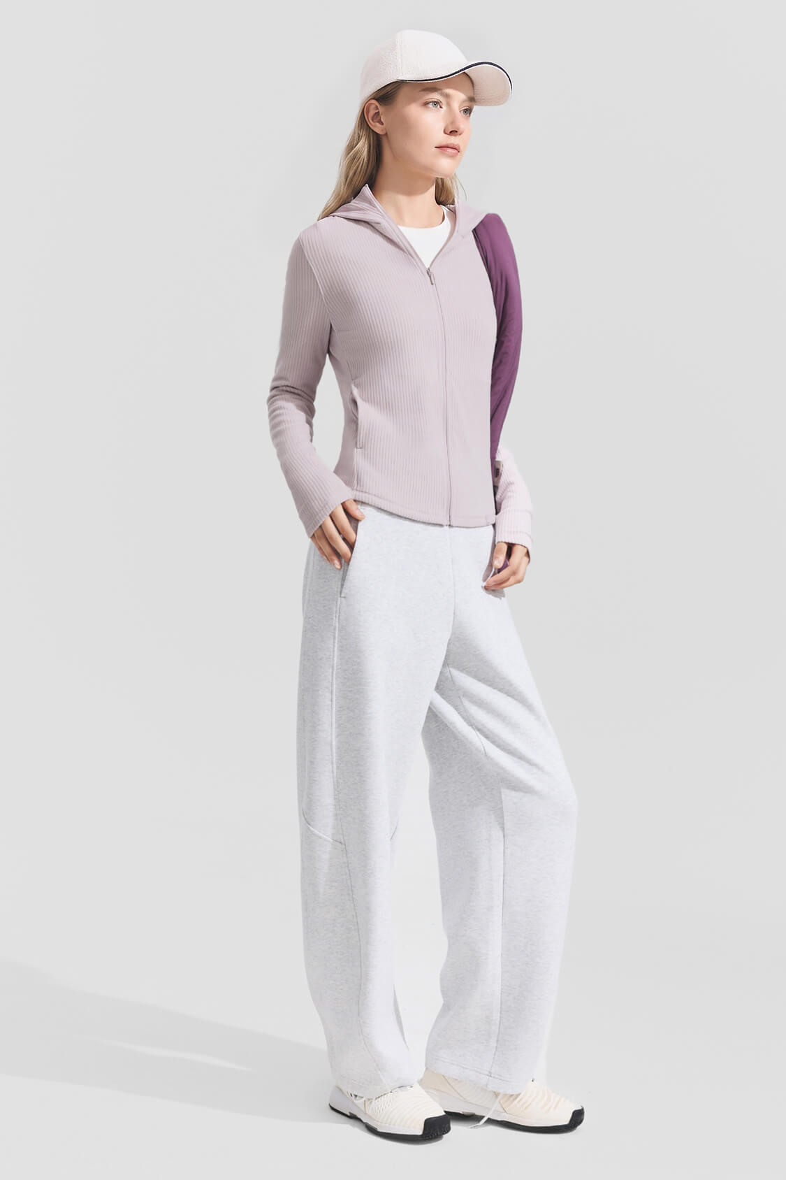 Women's Slim-Fit Fleece Sun Protection Jacket UV008