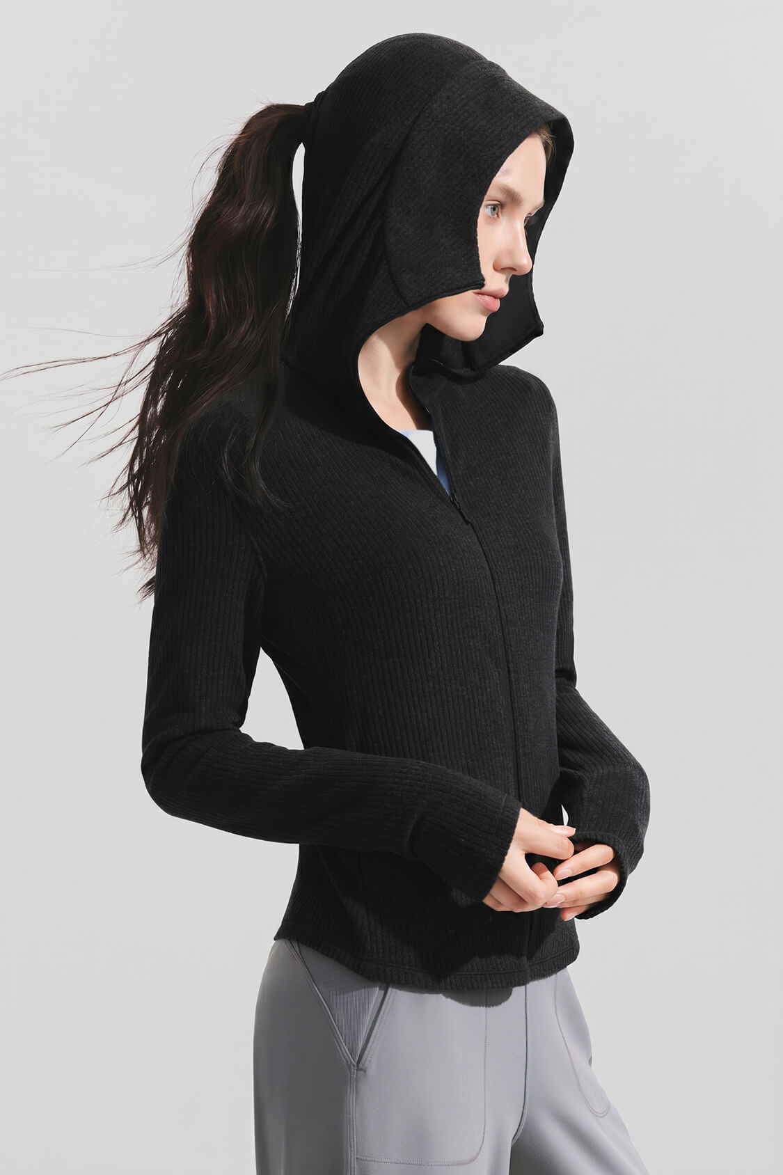 Women's Slim-Fit Fleece Sun Protection Jacket UV008