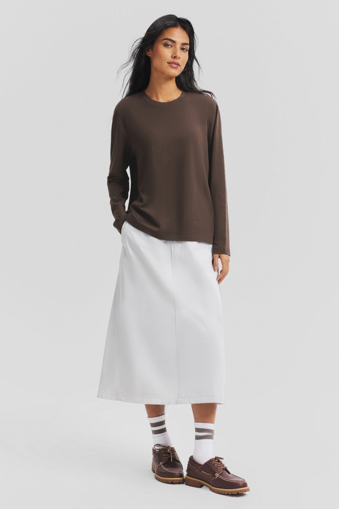 Unisex Stretch Breathable Crew-Neck Long-Sleeve T-Shirt CT013