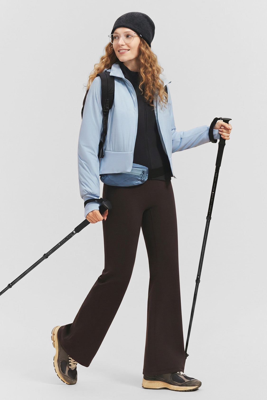 Damen-Cropped-Stretchjacke mit Wattierung (mittlere Wärme) CL014