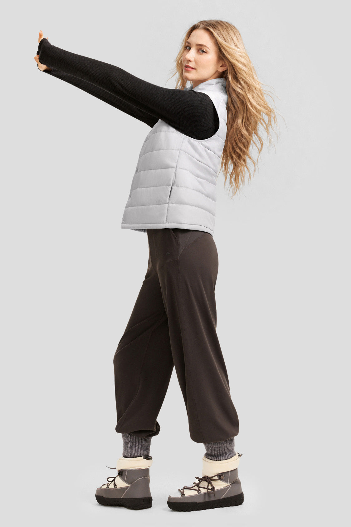 Gilet imbottito leggero da donna (calore medio) PF007