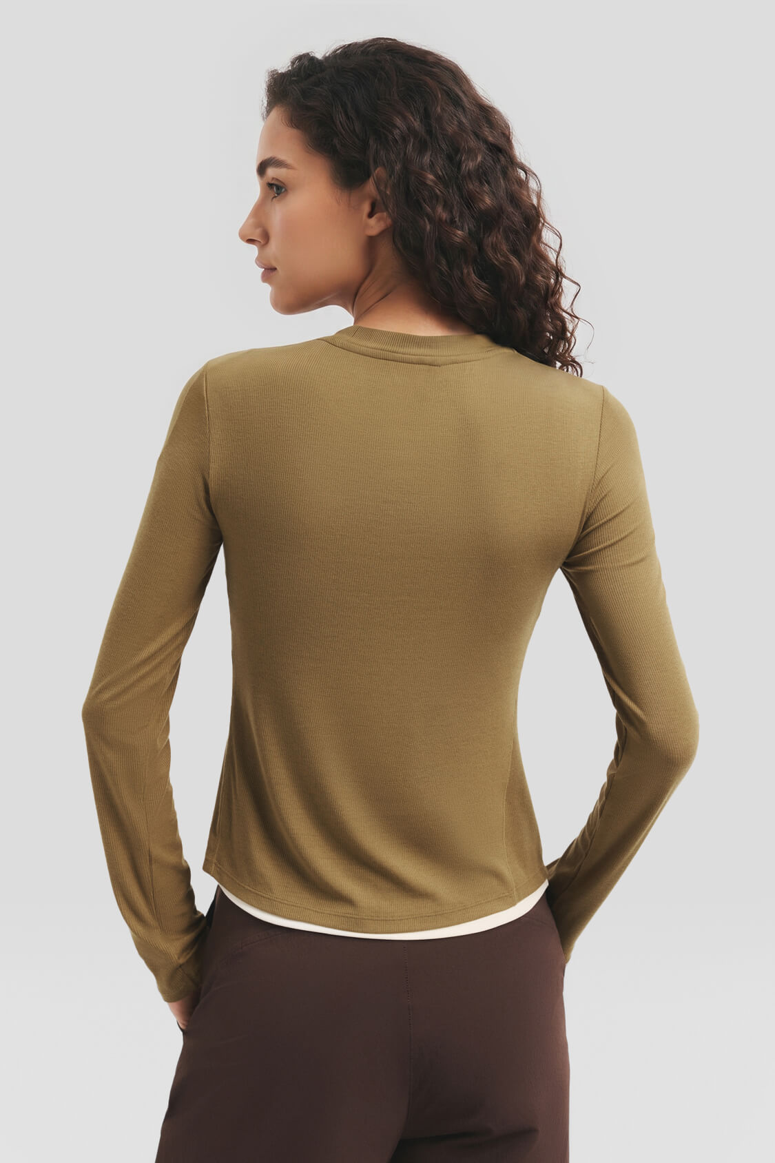 Women's Double-Layer Slim-Fit Base Layer Top HE019