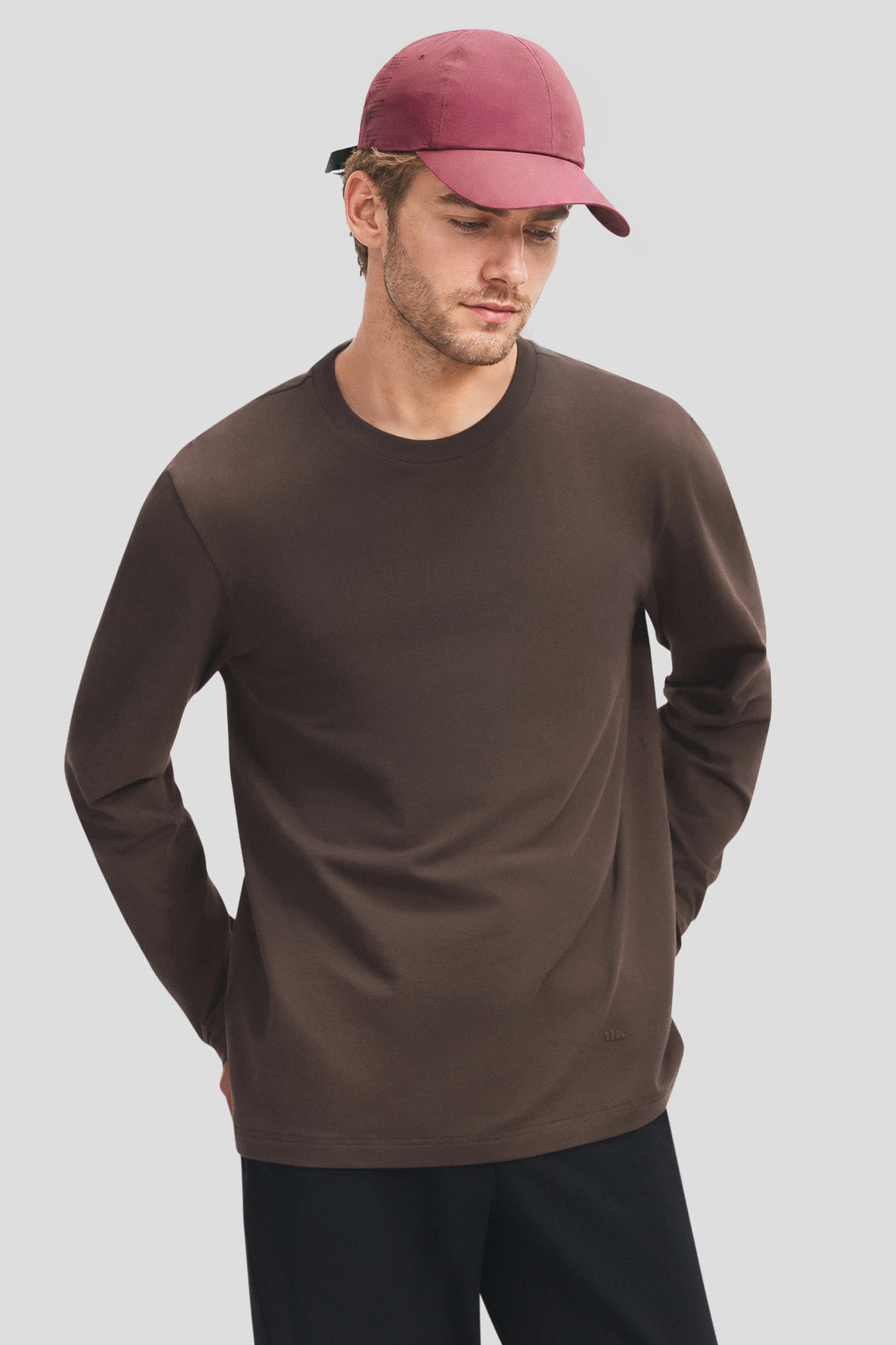Unisex Stretch Breathable Crew-Neck Long-Sleeve T-Shirt CT013