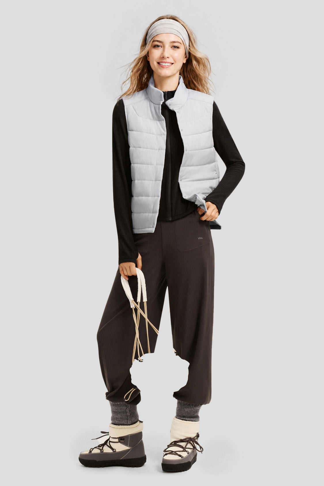 Gilet imbottito leggero da donna (calore medio) PF007