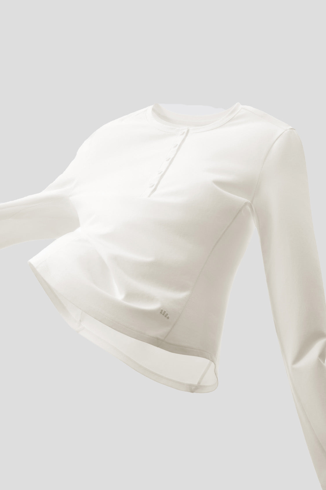 Women's Slim-Fit Long-Sleeve Henley T-Shirt CT022