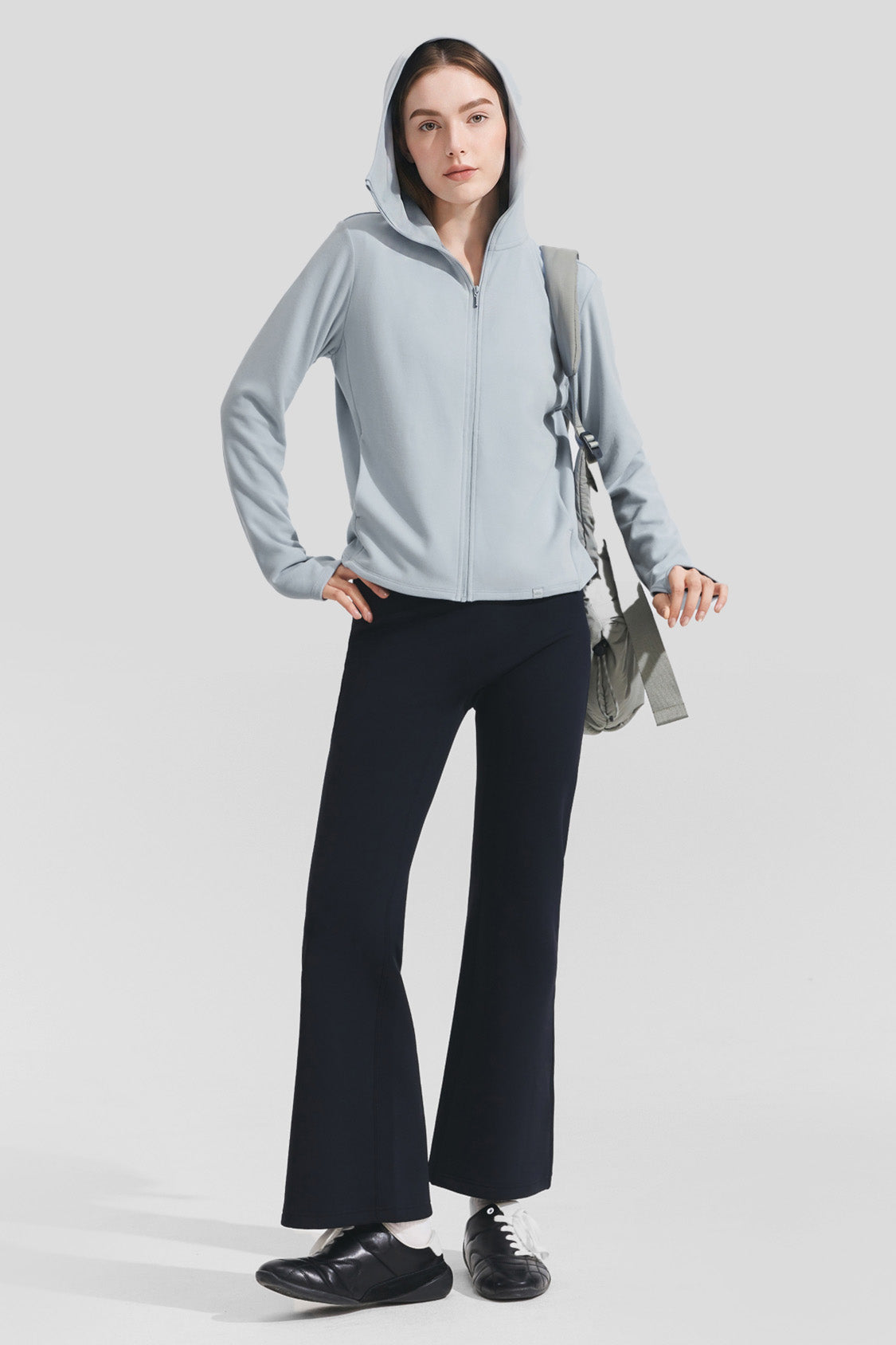 Women's Relaxed-Fit Fleece Sun Protection Jacket UV009