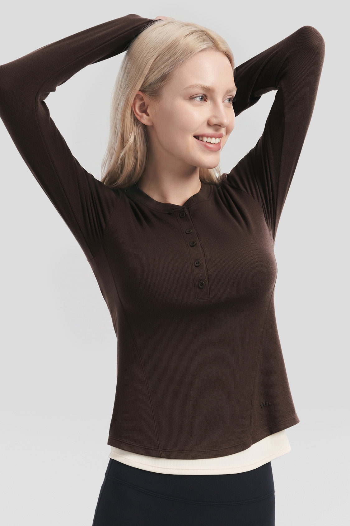 Women's Double-Layer Slim-Fit Base Layer Top HE019
