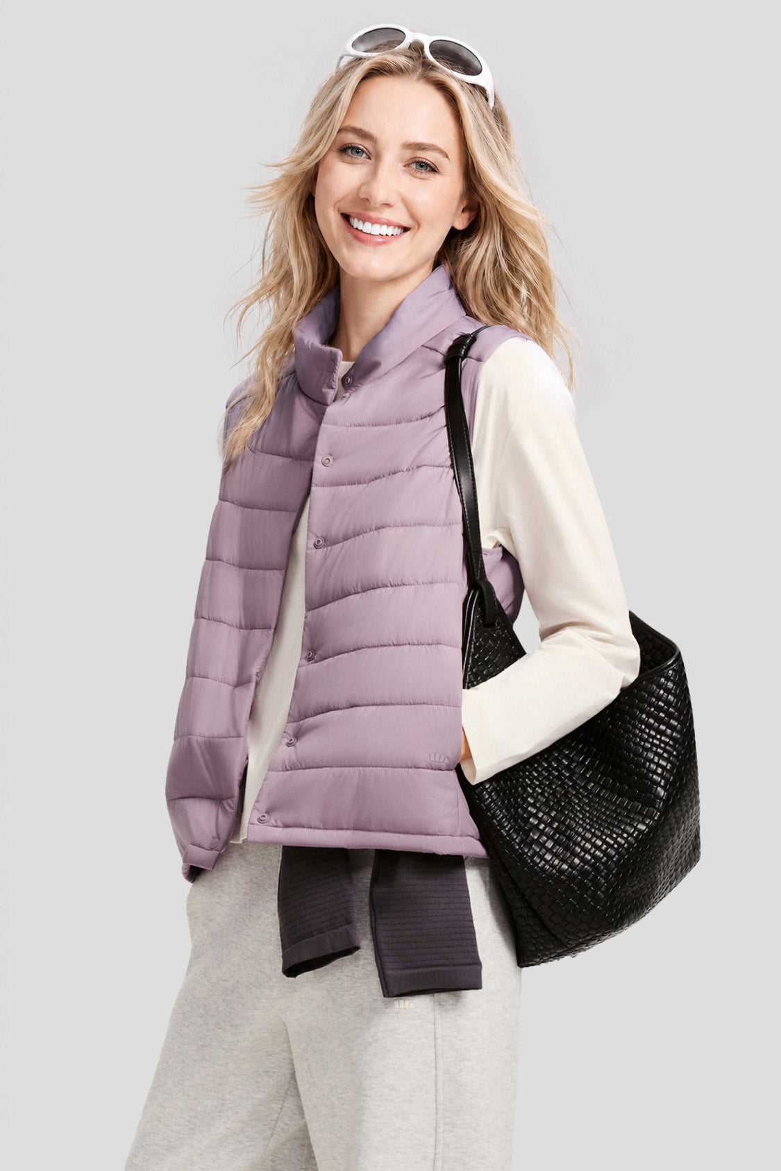 Gilet imbottito leggero da donna (calore medio) PF007