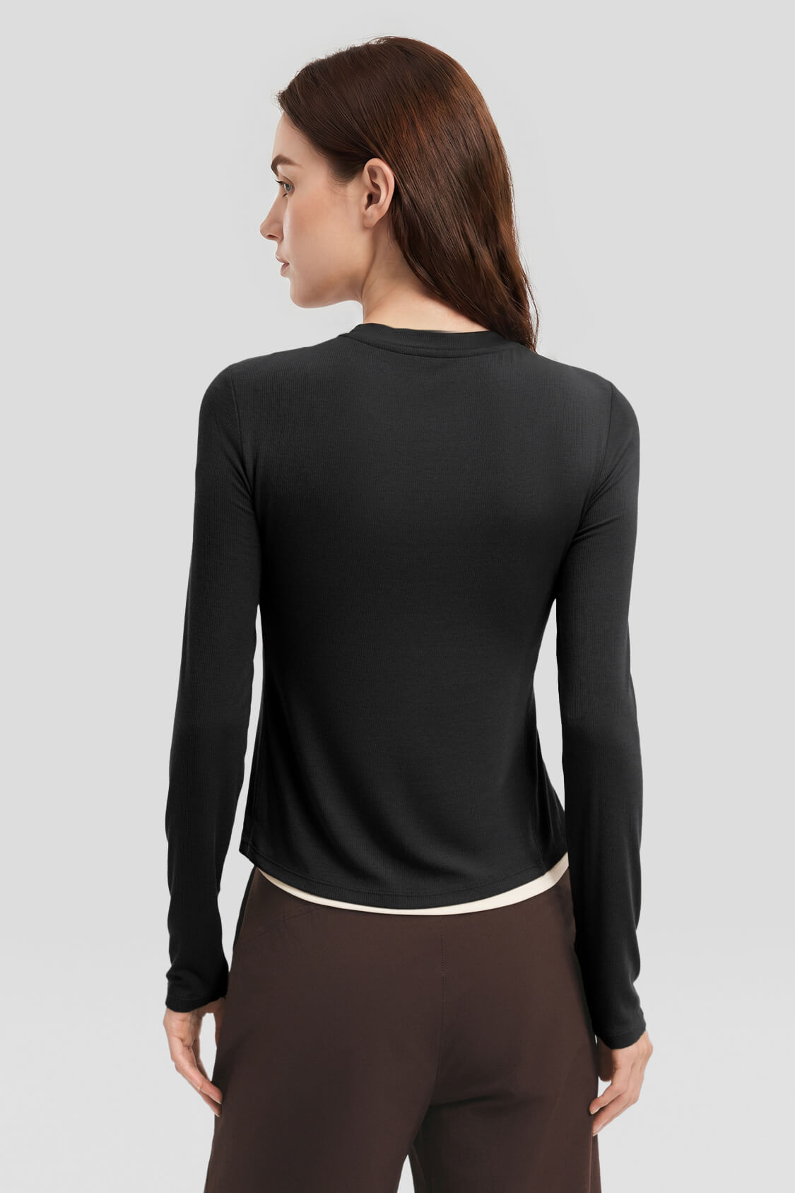 Women's Double-Layer Slim-Fit Base Layer Top HE019