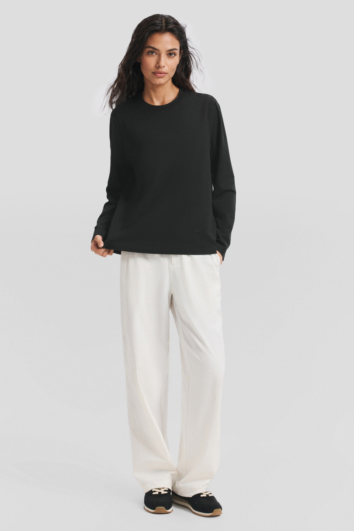 Unisex Stretch Breathable Crew-Neck Long-Sleeve T-Shirt CT013