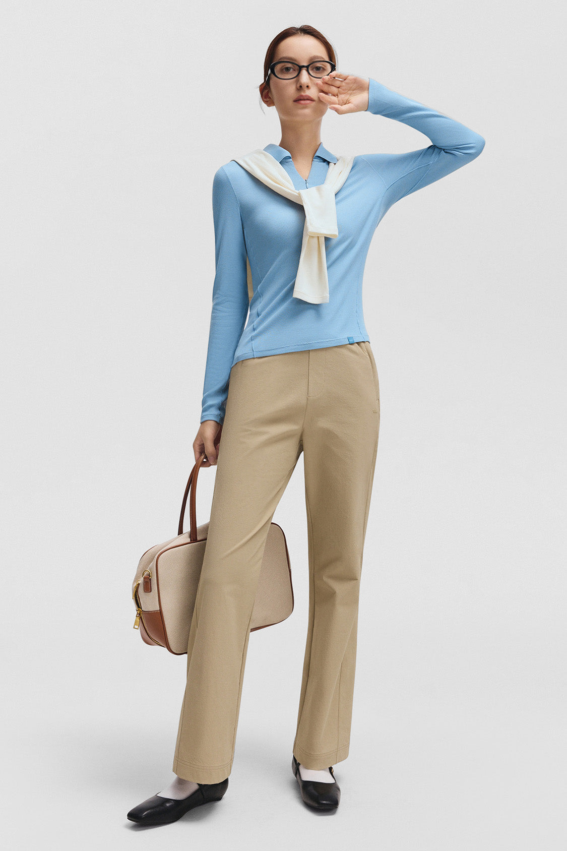 beneunder urbanpolo womens polo neck thermal base layer top #color_blue