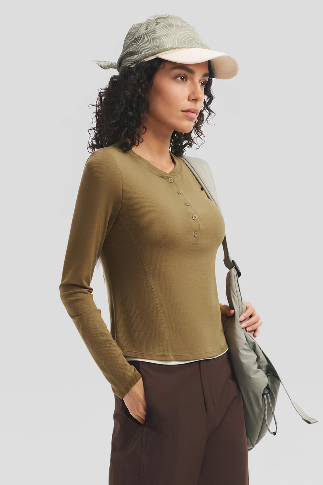 Women's Double-Layer Slim-Fit Base Layer Top HE019