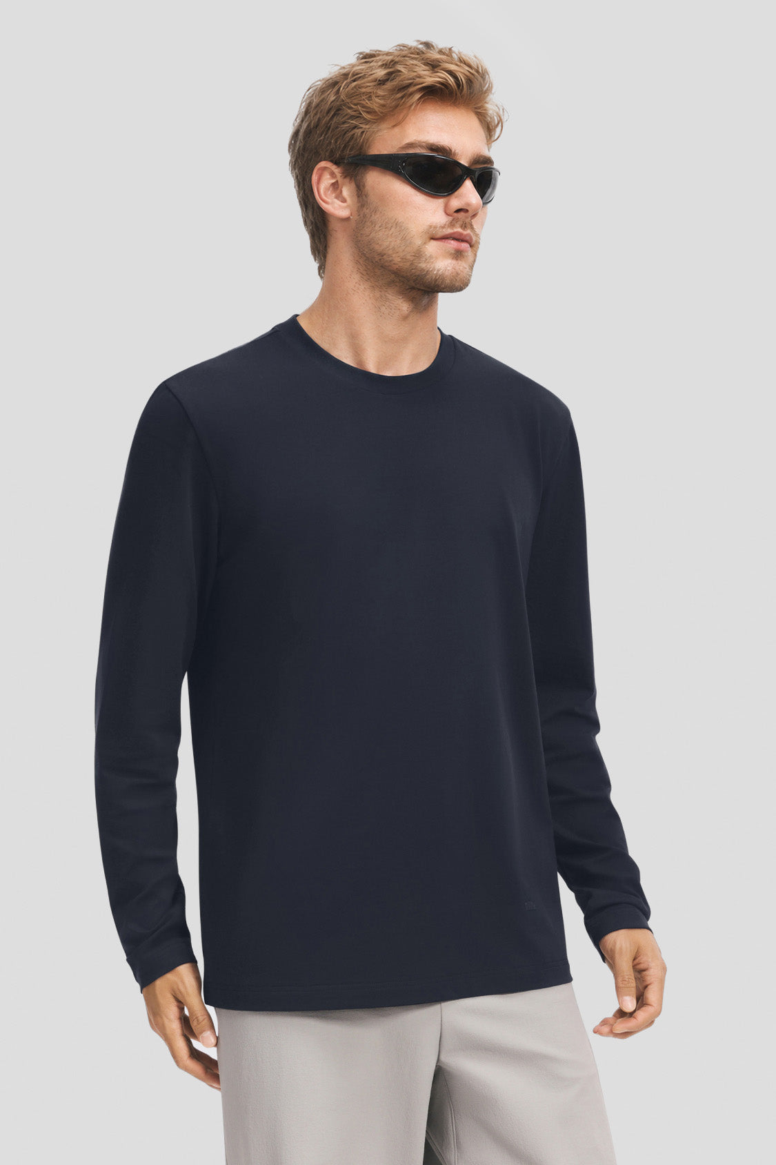 Unisex Stretch Breathable Crew-Neck Long-Sleeve T-Shirt CT013