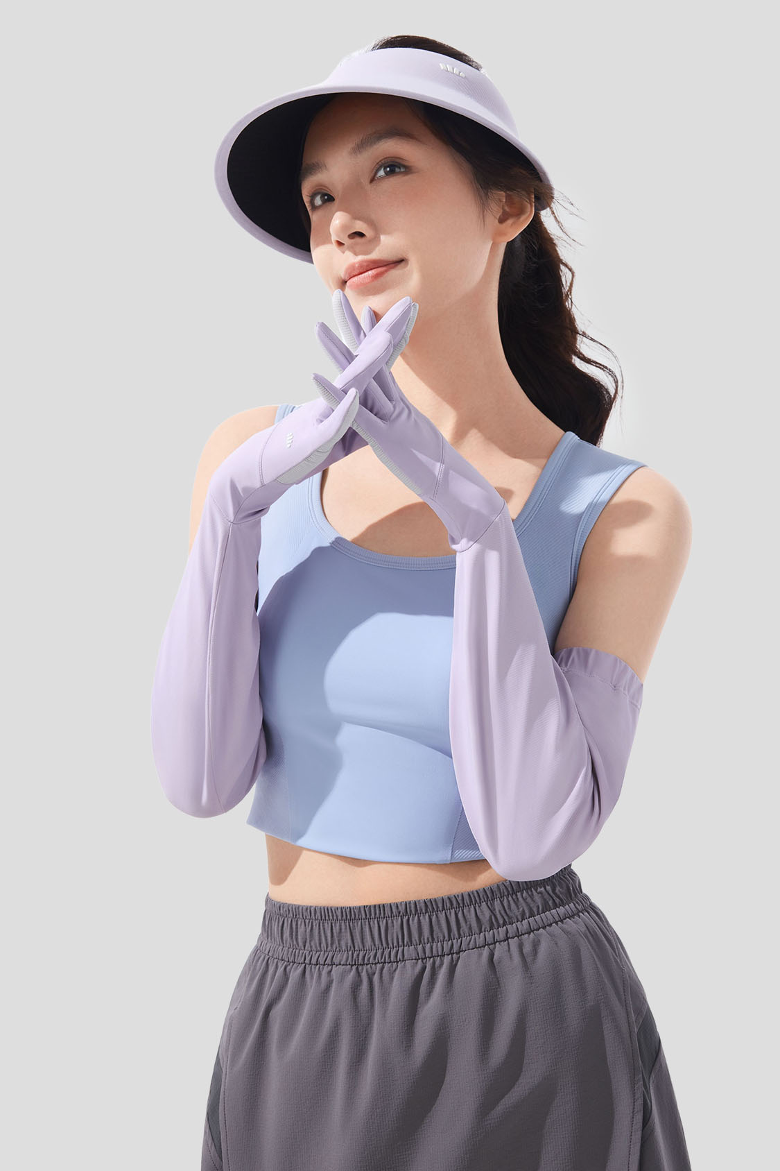 beneunder women's sun armes gloves #color_purple