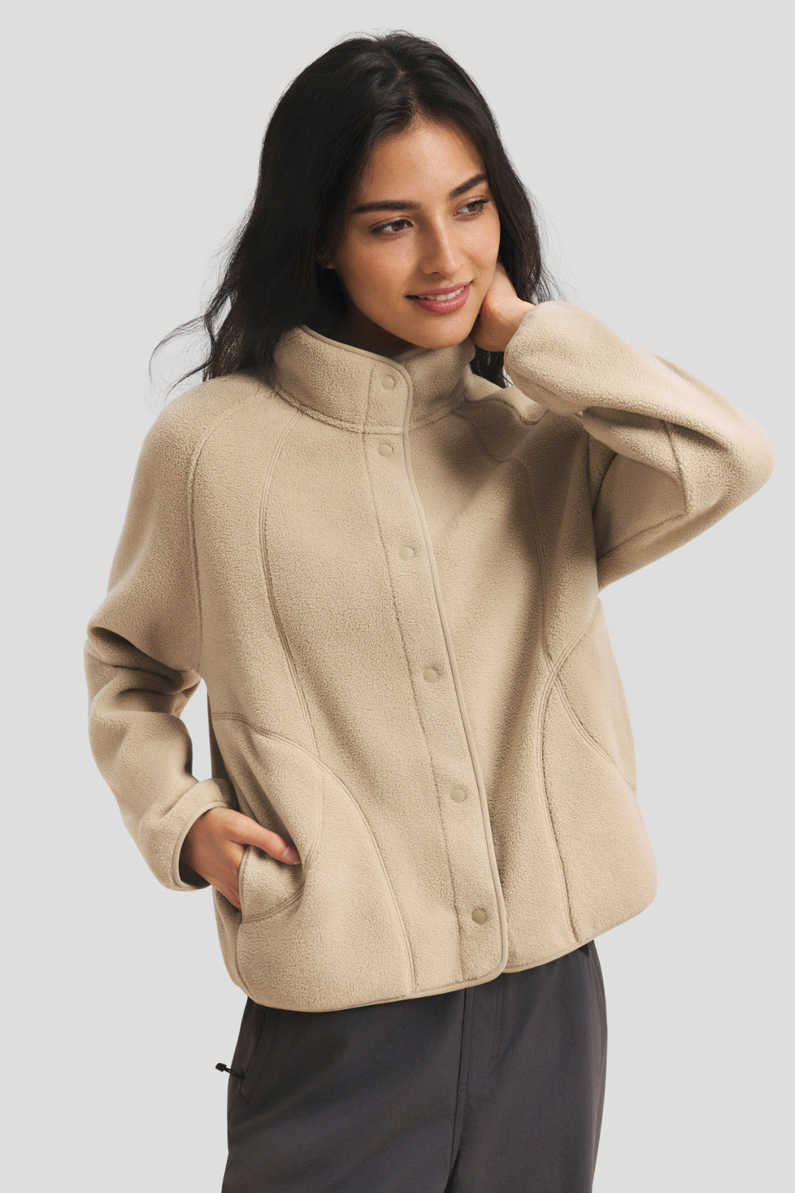CoreFit – Damen Leichtwarme Fleecejacke in regulärer Passform