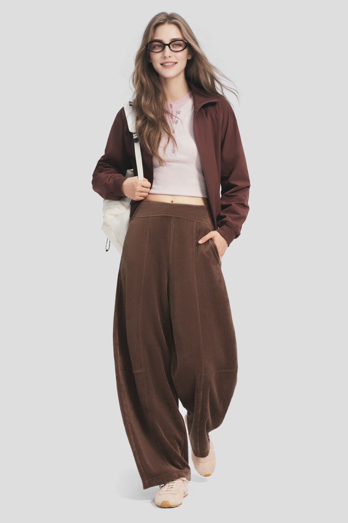Women's Stretch Relaxed-Fit Pants EL011