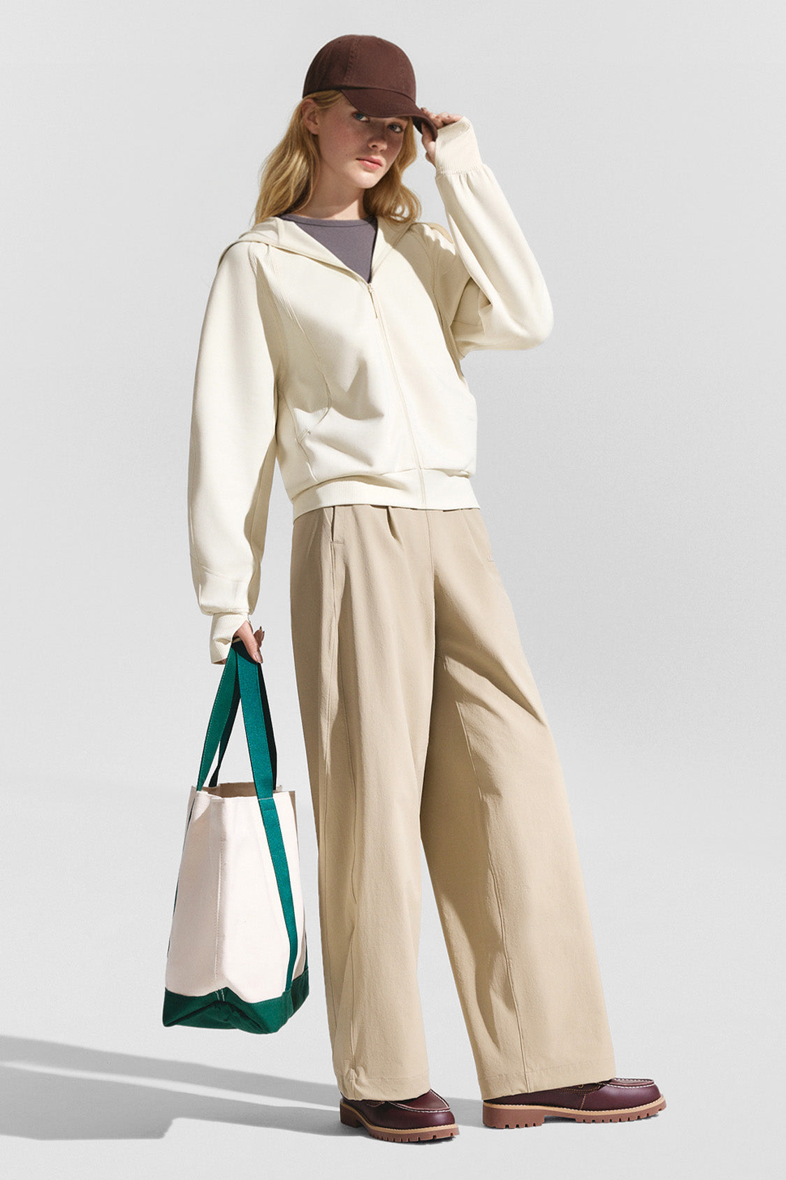 beneunder airshell womens windproof sun protection jacket upf50#color_oat