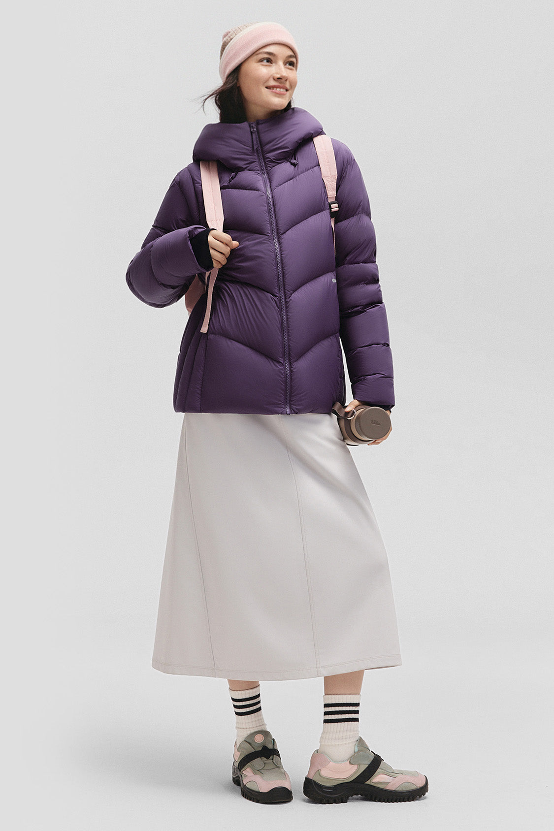 beneunder cloudloft – women’s high-loft down jacket (regular, extreme warmth) #color_purple