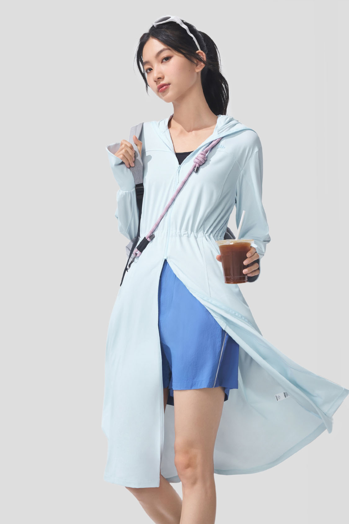 Ease - Women's Full Protection Loose Long Sun Jacket UPF2000+ AL824