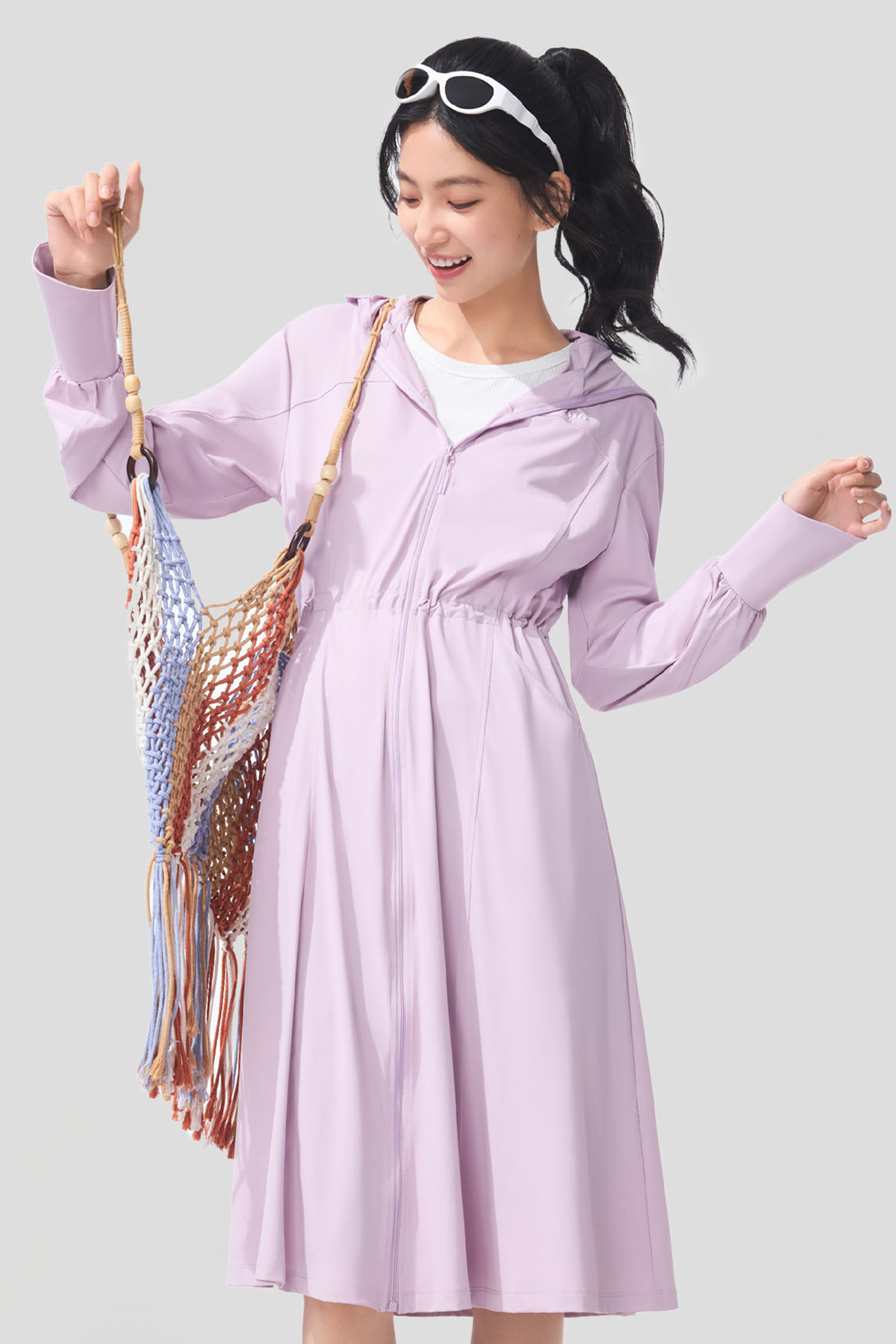 Ease - Women's Full Protection Loose Long Sun Jacket UPF2000+ AL824