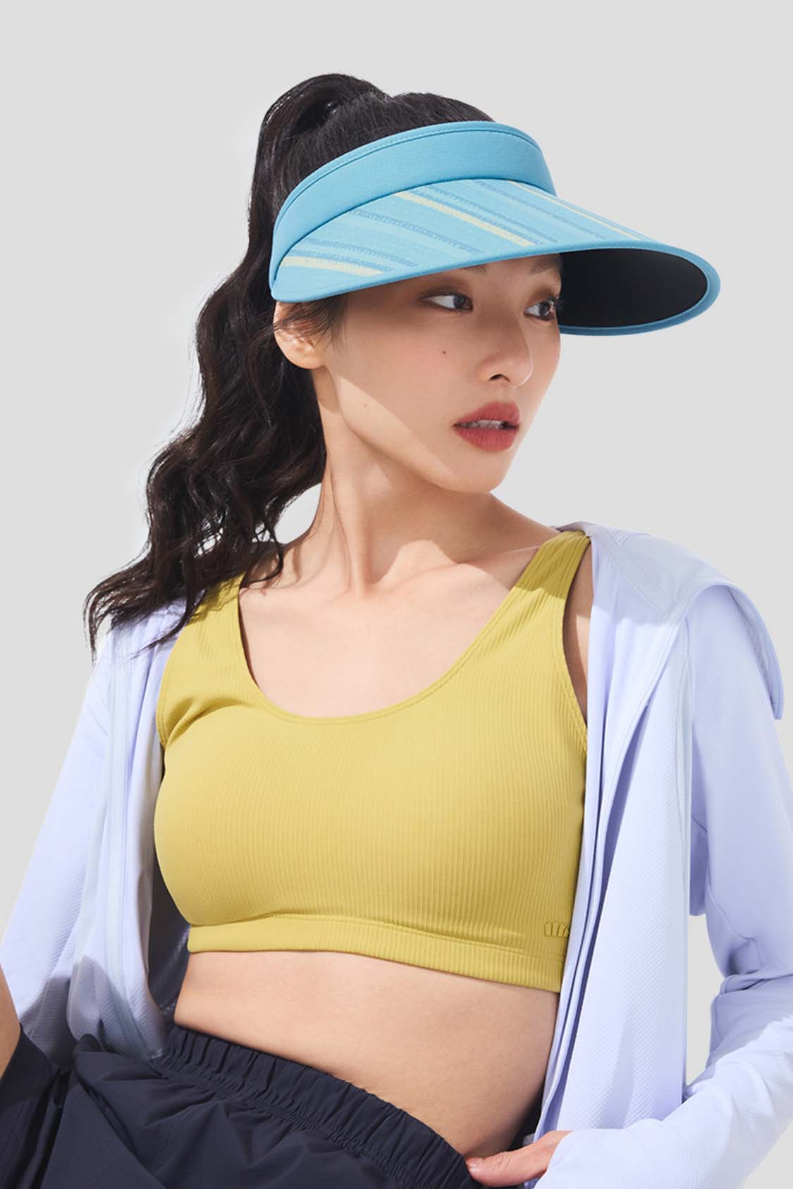 Guji Wide - Women's Sun Visor Hat UPF50+ BM569
