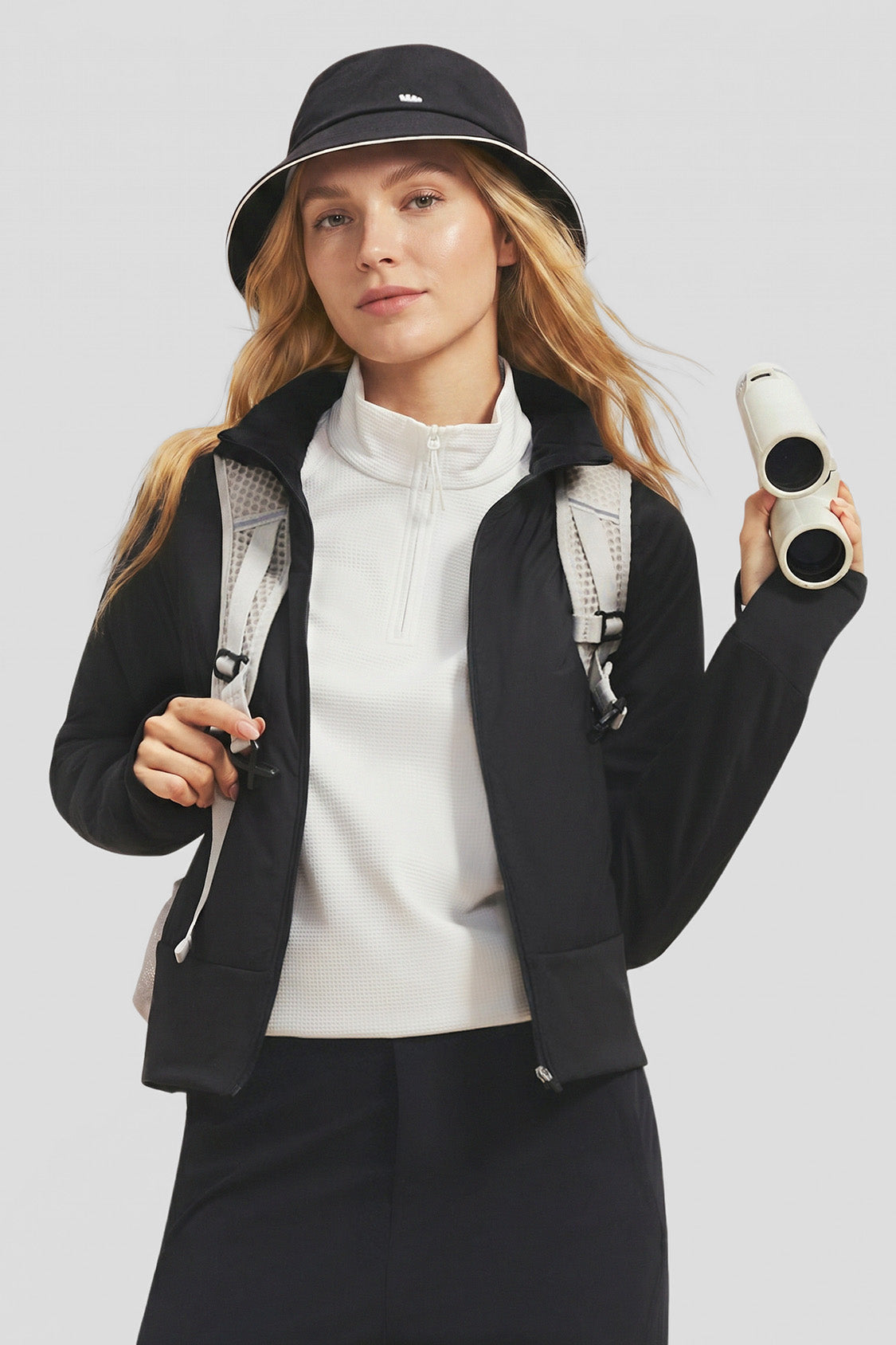 Damen-Cropped-Stretchjacke mit Wattierung (mittlere Wärme) CL014