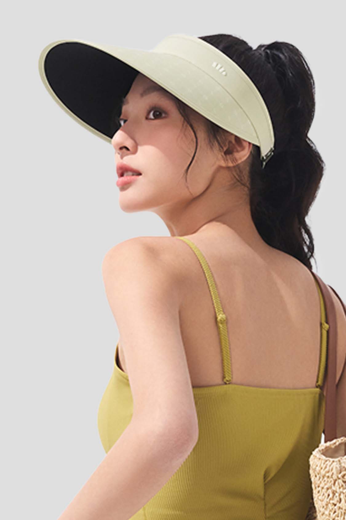 Guji Wide - Women's Sun Visor Hat UPF50+ BM569