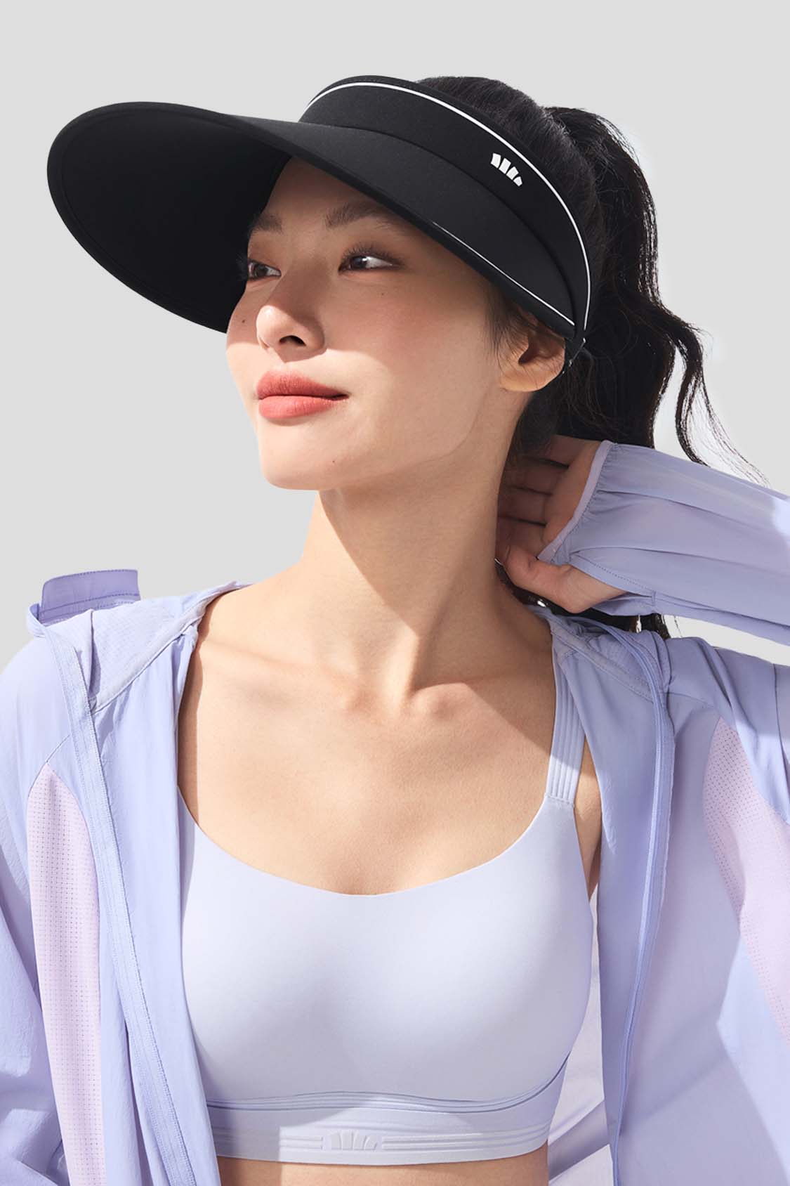 Guji Wide - Women's Sun Visor Hat UPF50+ BM569