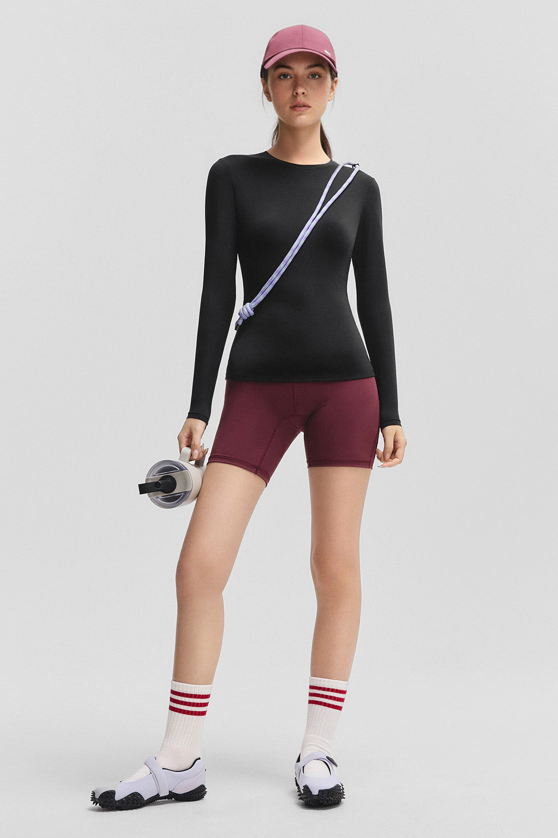 beneunder bareform womens seamless sports shaping top #color_black