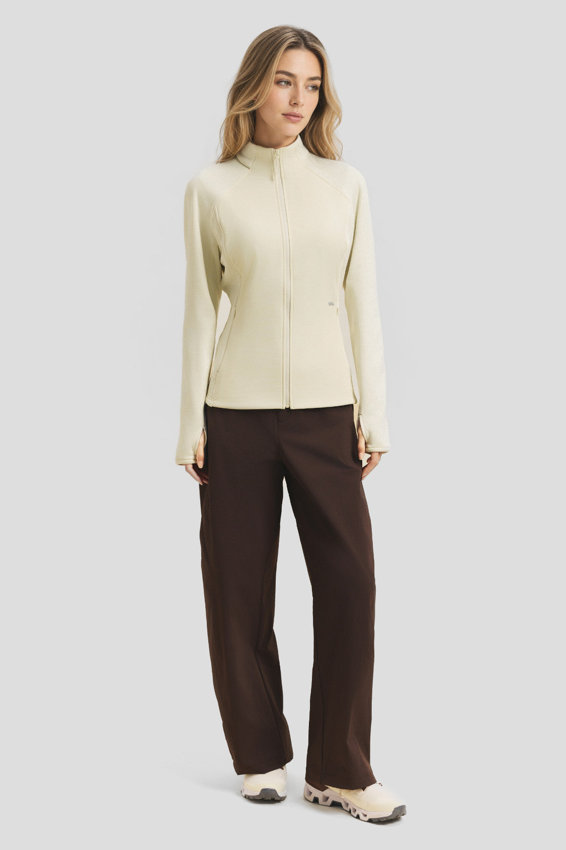 WindHaven – Chaqueta de forro polar cortaviento para mujer con calor medio
