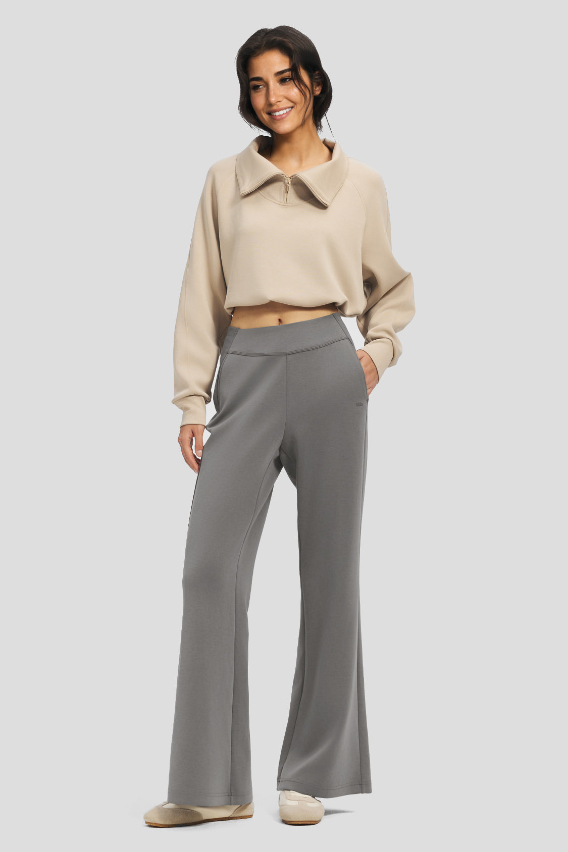 Women's Ultra-Soft High-Stretch Flared Wide-Leg Pants SF010/SF014