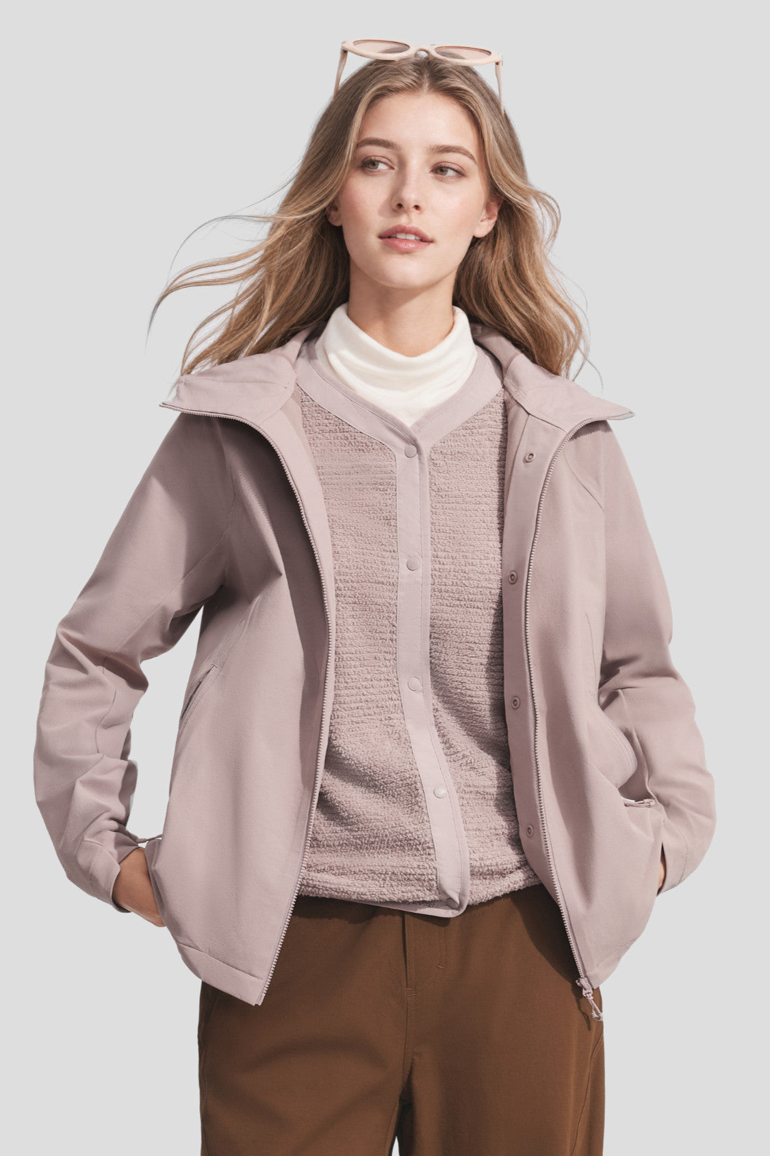 Women's Softshell Jacket 3-in-1 Mid Warmth Classic Shape ST033