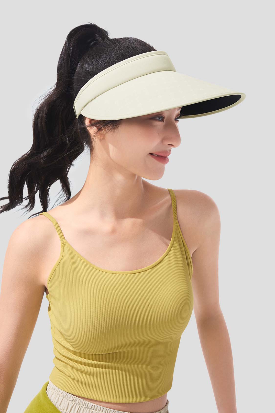 Guji Wide - Women's Sun Visor Hat UPF50+ BM569