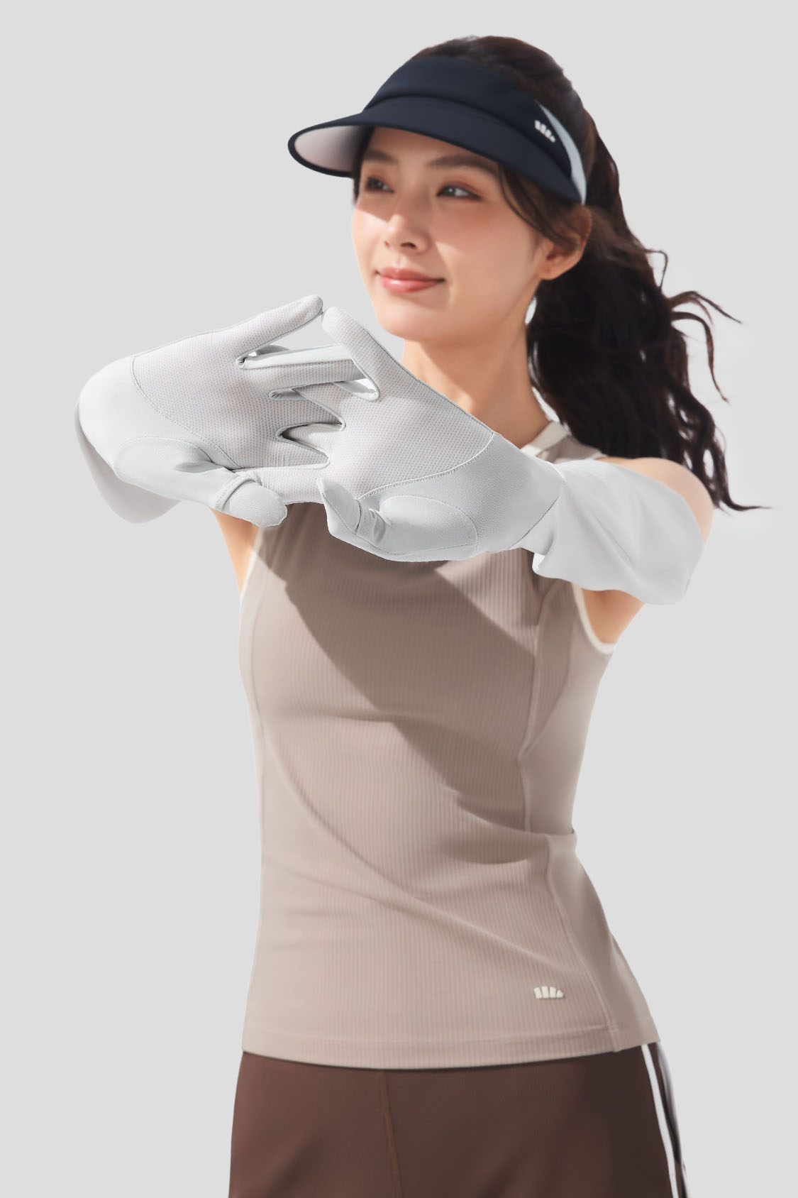 beneunder women's sun armes gloves #color_gray