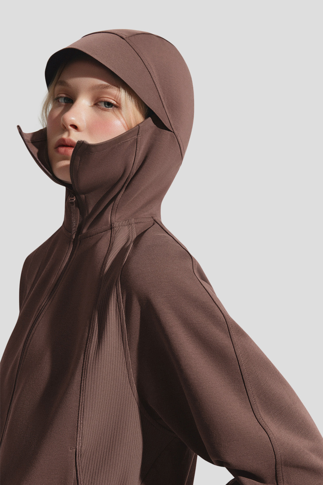 beneunder airshell womens windproof sun protection jacket upf50#color_brown