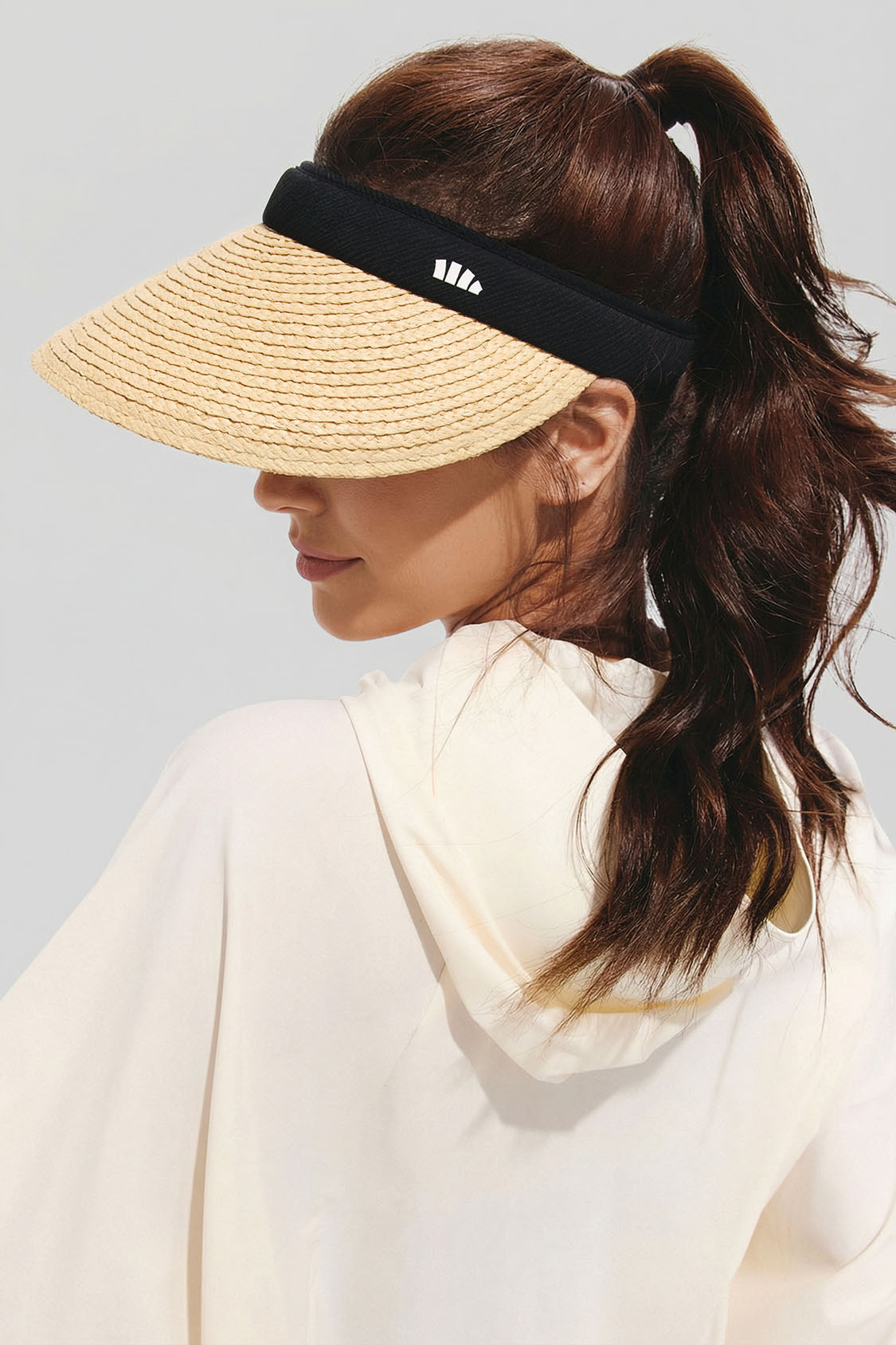 Women's Straw Sun Visor UPF 100+ BM562