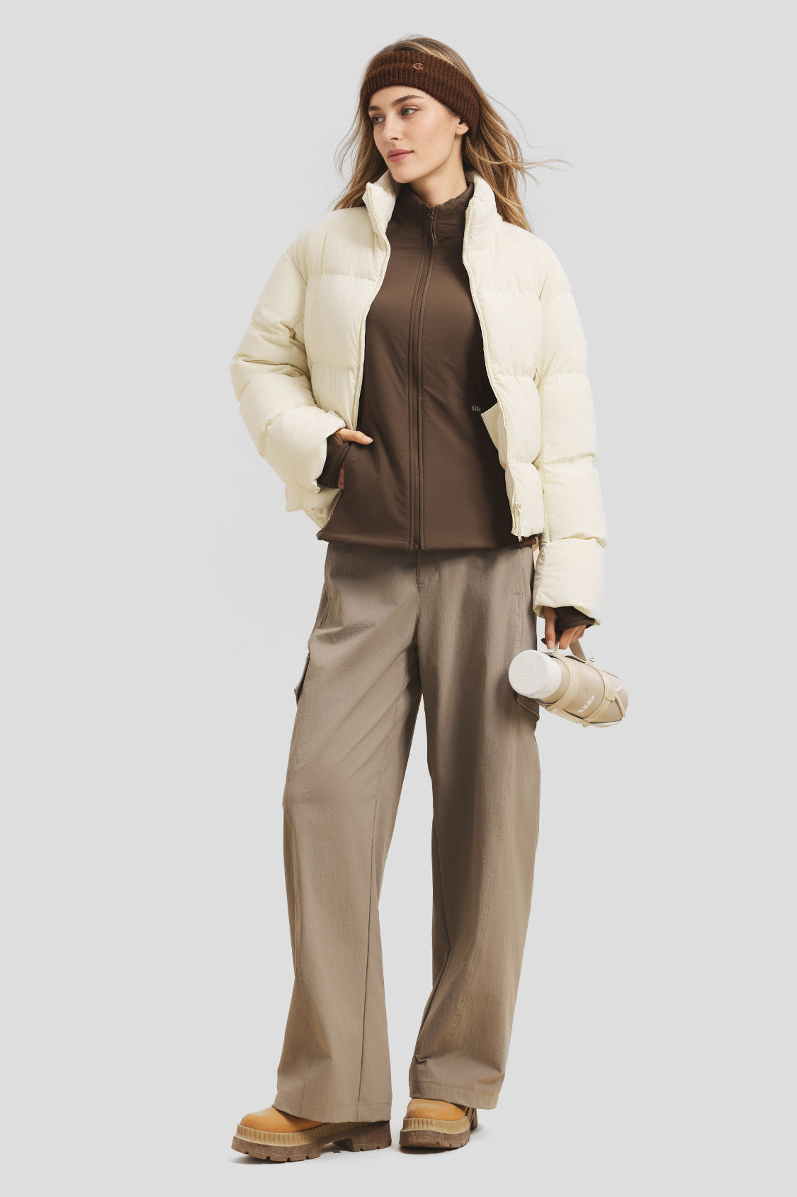 WindHaven – Chaqueta de forro polar cortaviento para mujer con calor medio