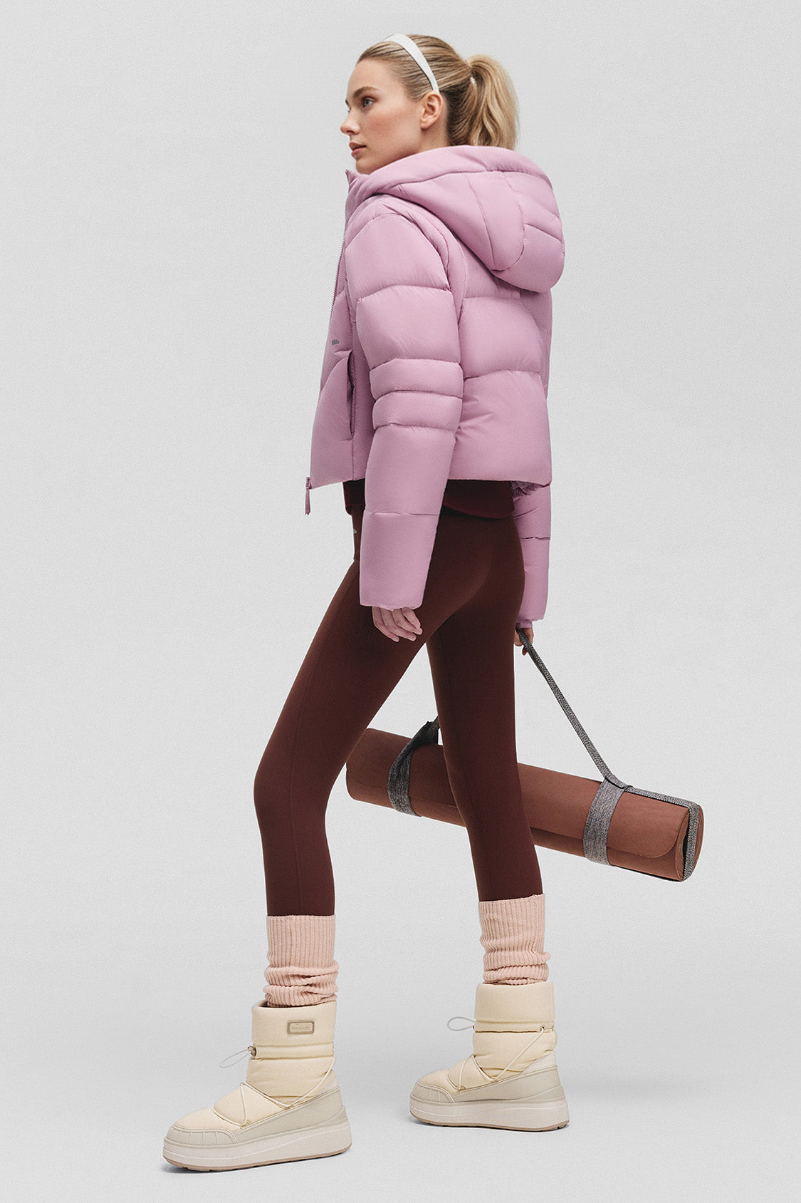 beneunder lofthaven womens extra warmth short down jacket #color_pink