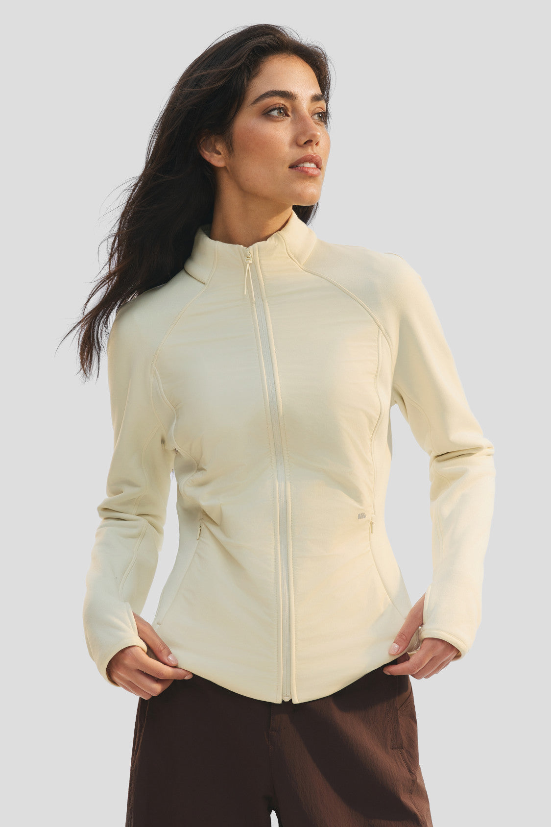 WindHaven – Chaqueta de forro polar cortaviento para mujer con calor medio