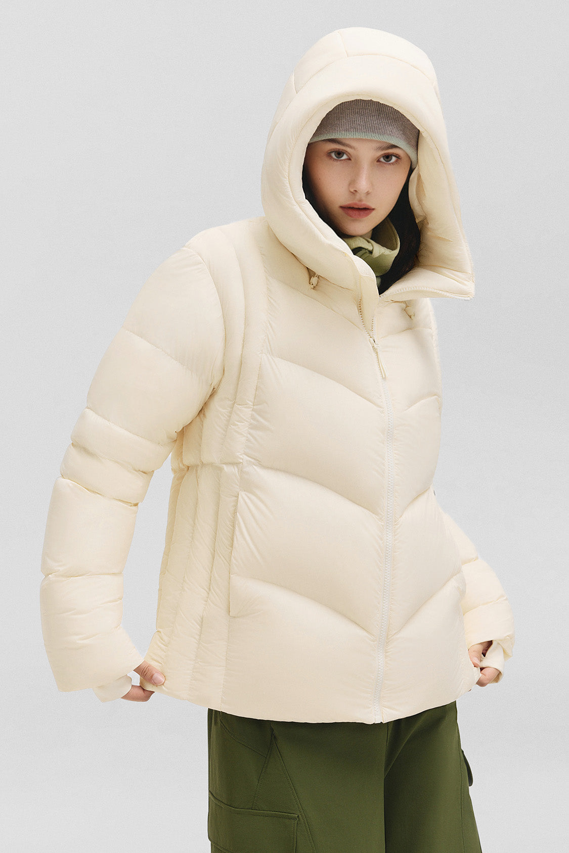 beneunder cloudloft – women’s high-loft down jacket (regular, extreme warmth) #color_beige