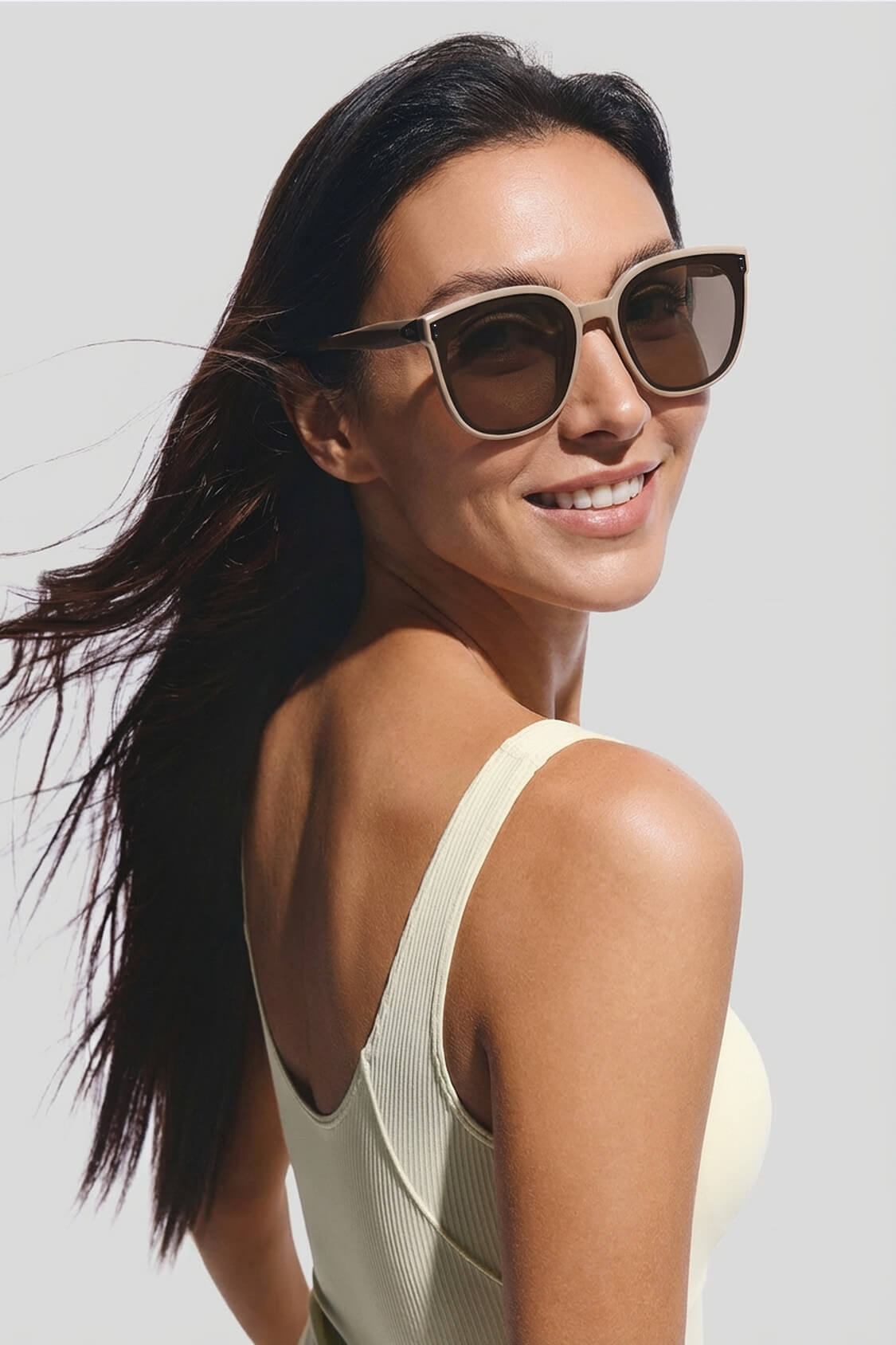 Oversized Square-Round Frame Sunglasses UV 400 FD020/FD421