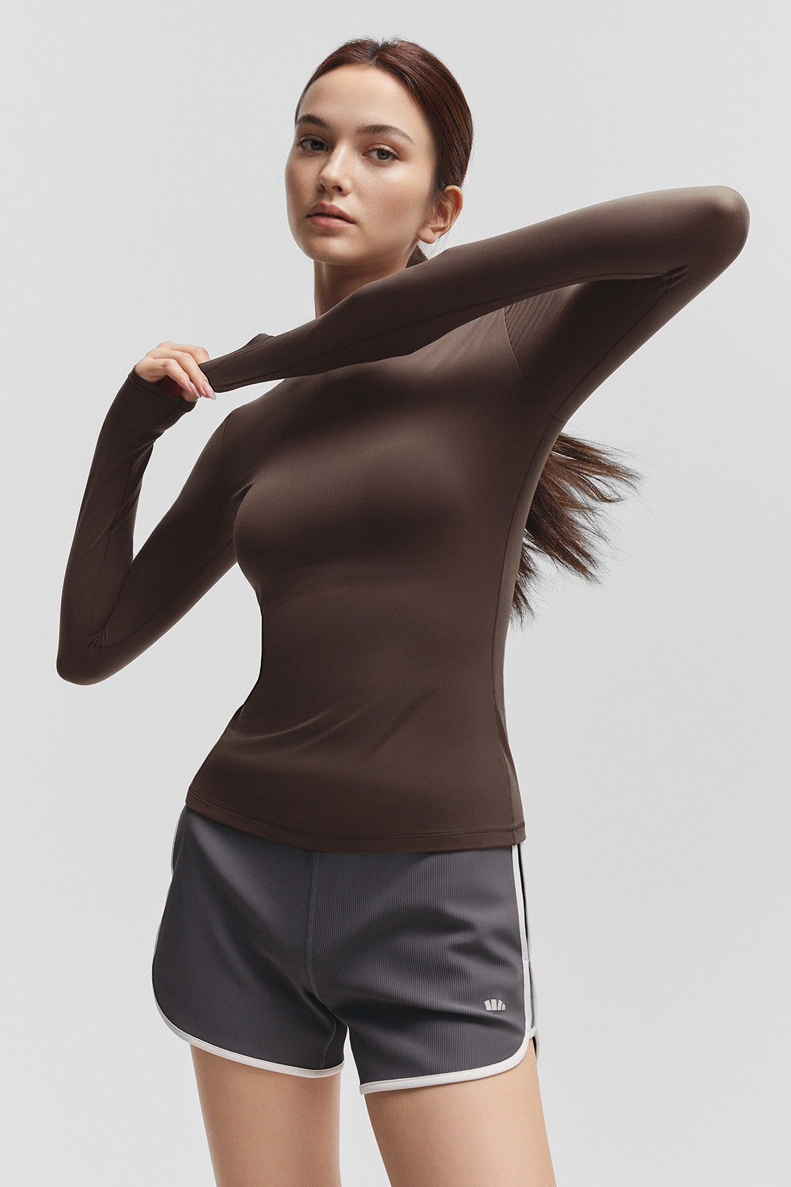 beneunder bareform womens seamless sports shaping top #color_plum
