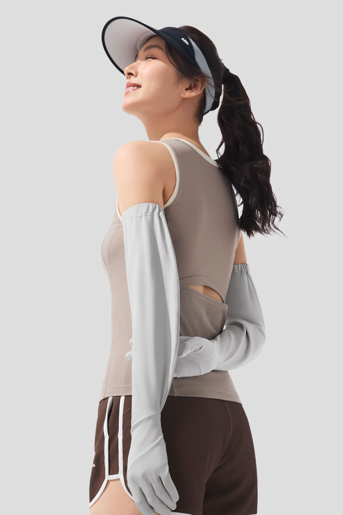 beneunder women's sun armes gloves #color_gray