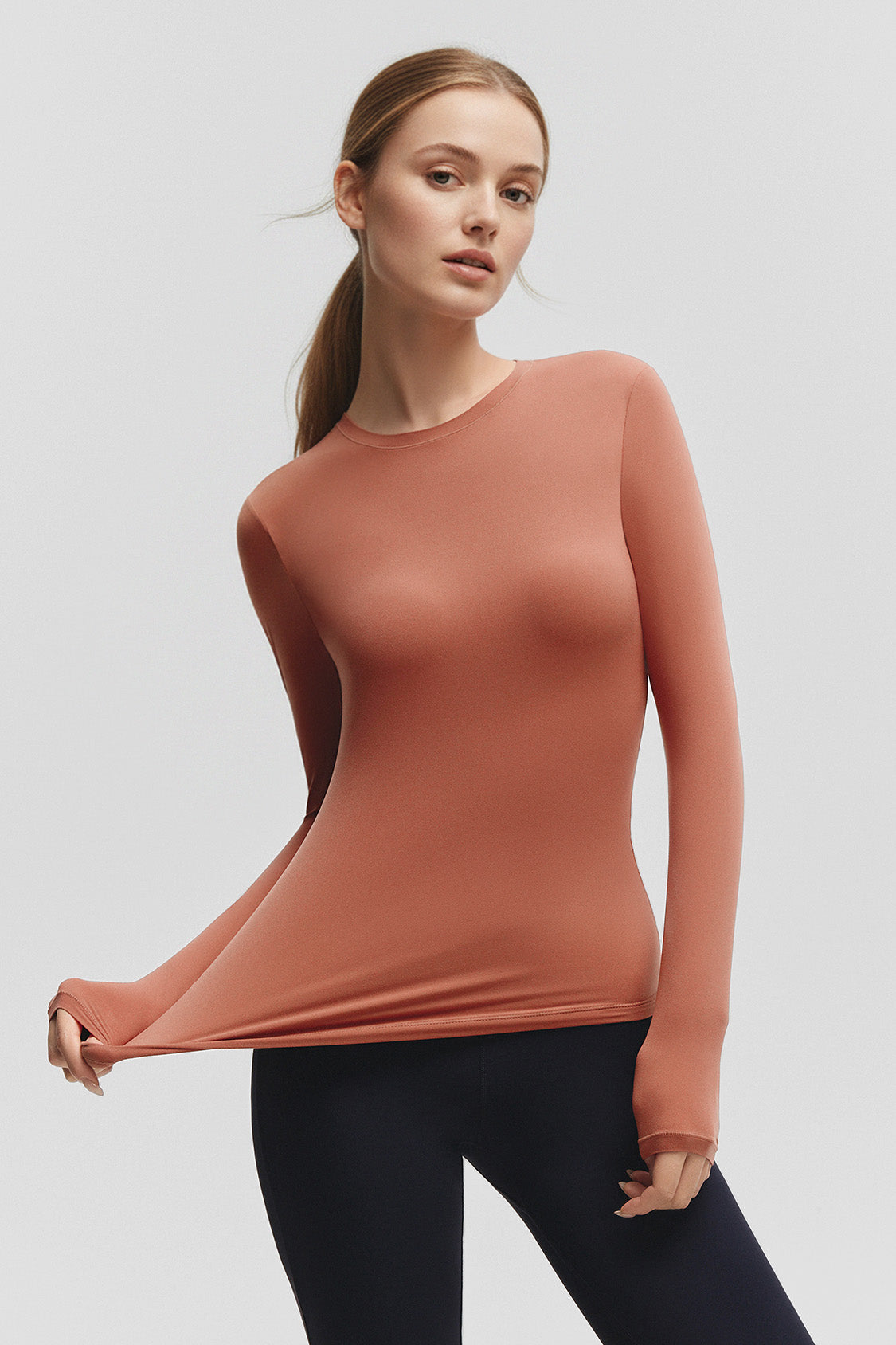 beneunder bareform womens seamless sports shaping top #color_red
