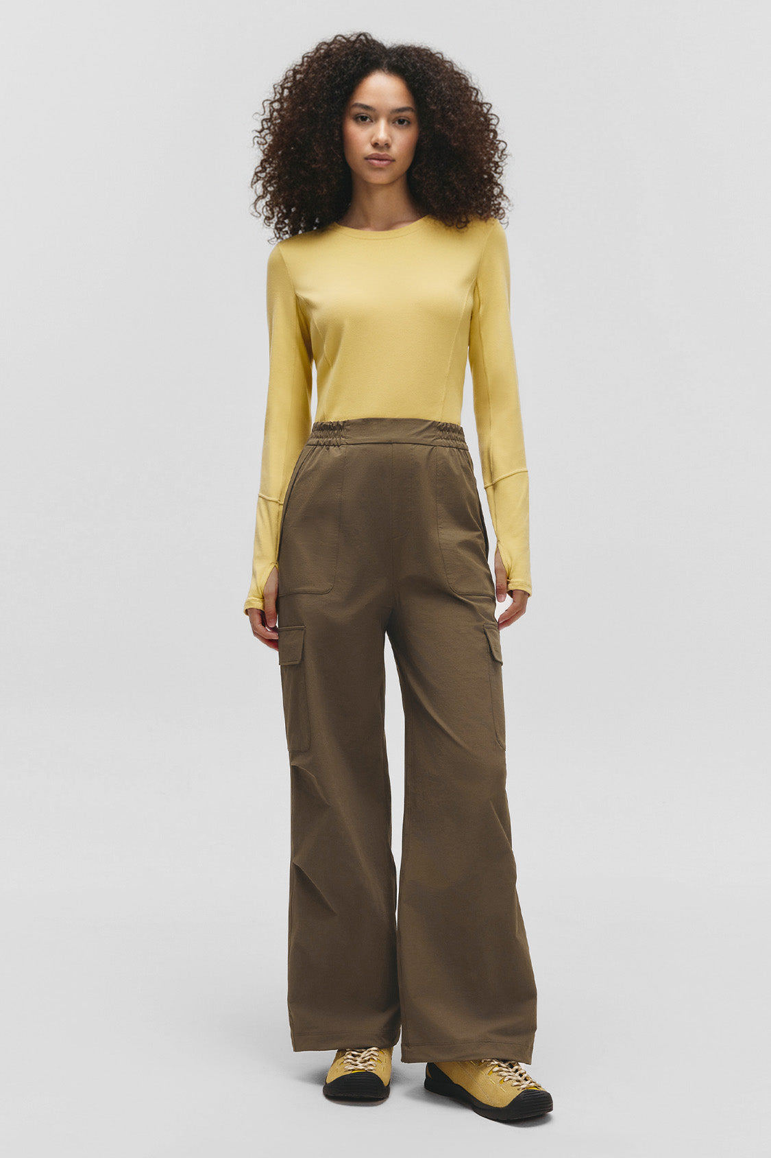 beneunder parashell womens paratrooper style softshell pants #color_truffle brown