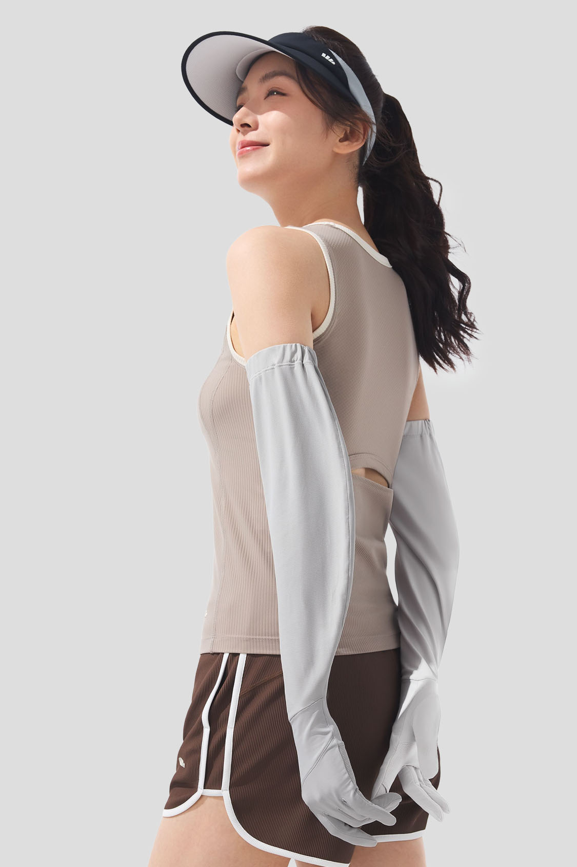 beneunder women's sun armes gloves #color_gray