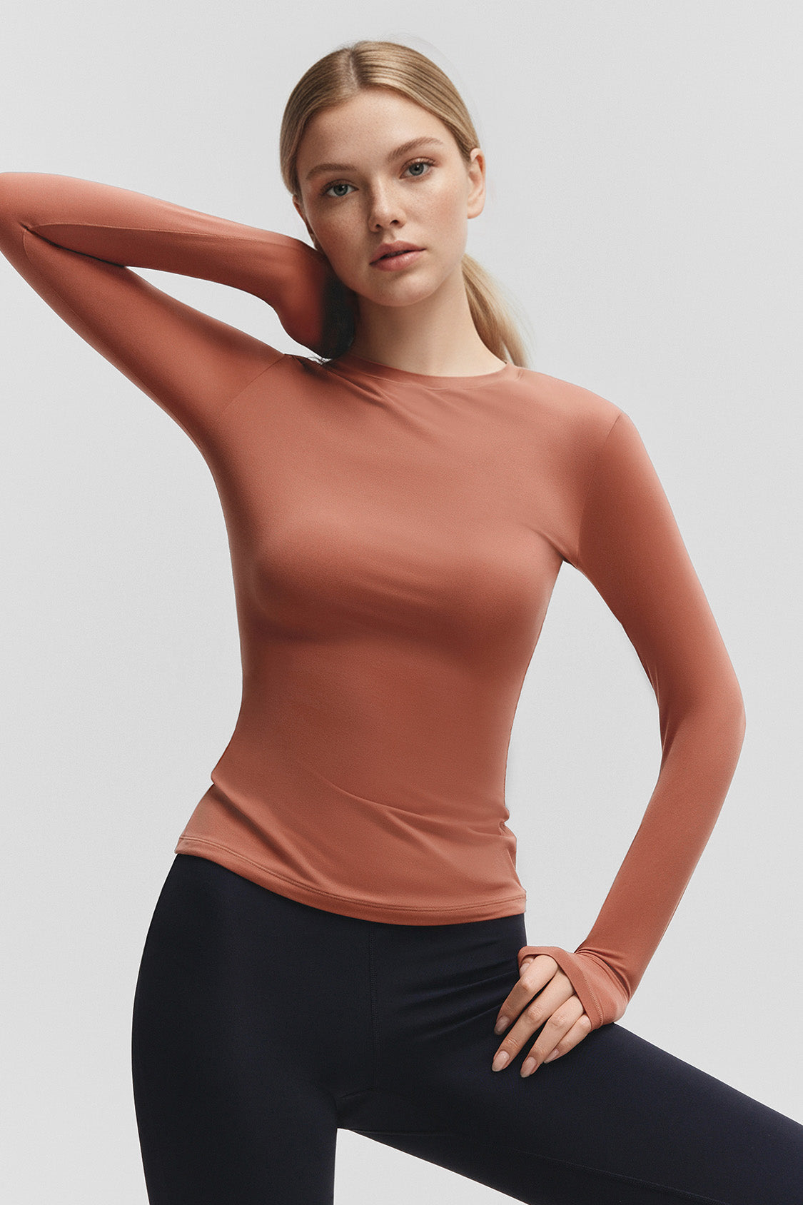 beneunder bareform womens seamless sports shaping top #color_red