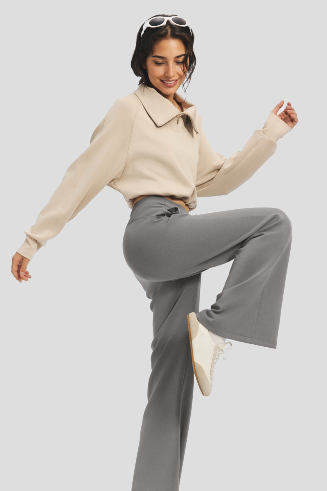 Women's Ultra-Soft High-Stretch Flared Wide-Leg Pants SF010/SF014