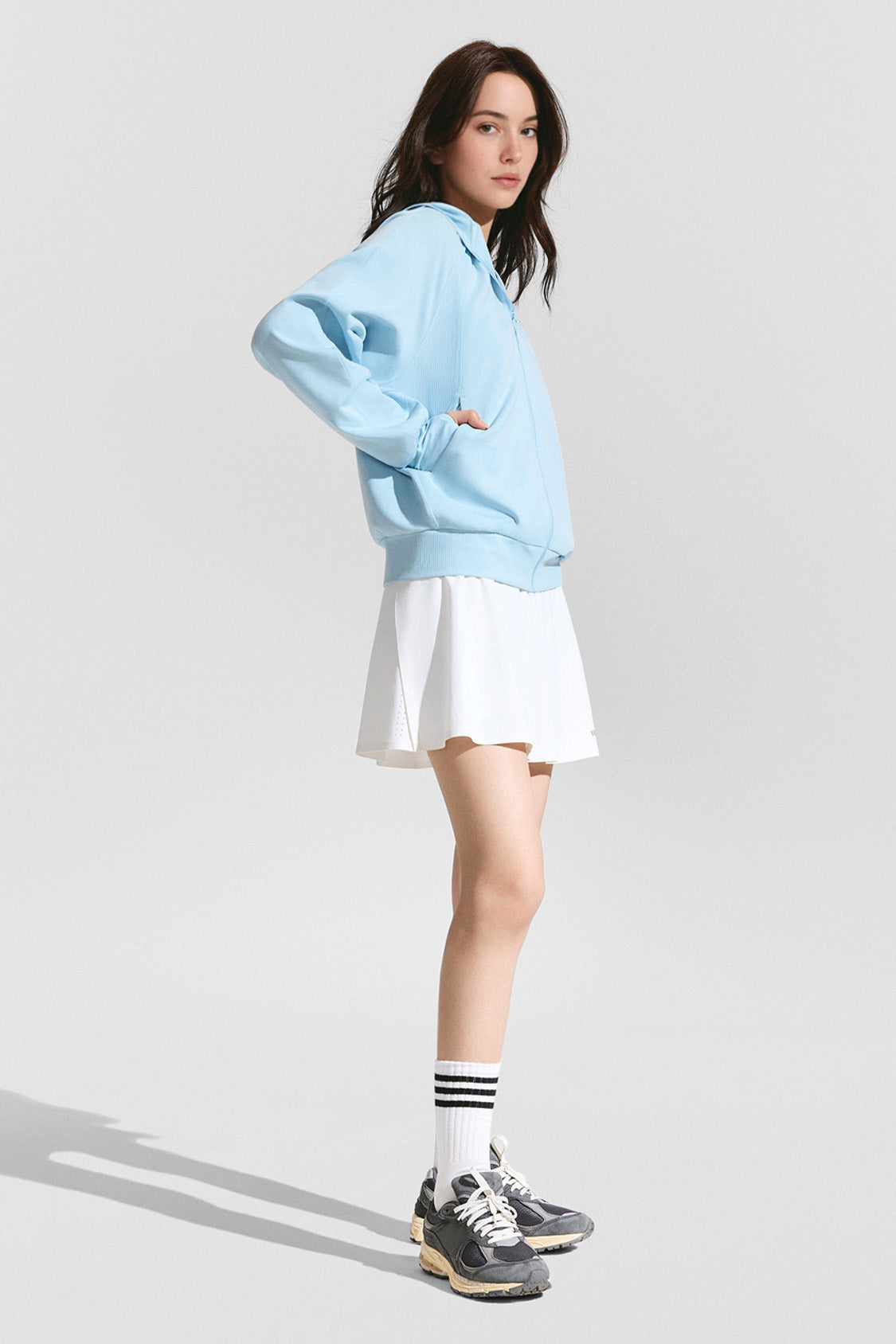 beneunder airshell womens windproof sun protection jacket upf50#color_blue