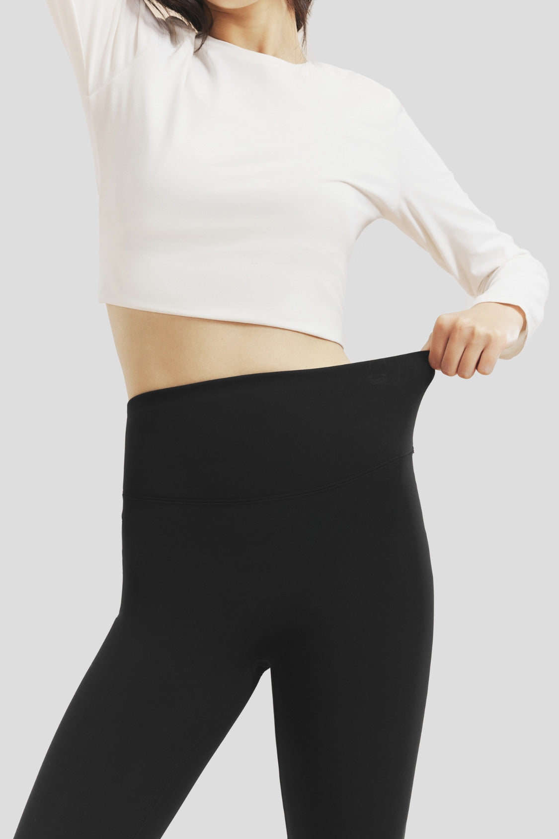 Women's High-Stretch Latex Waist Leggings HE023/HE024